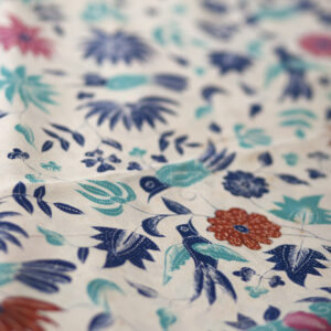 Silk Batik Material - Lung-lungan Motif